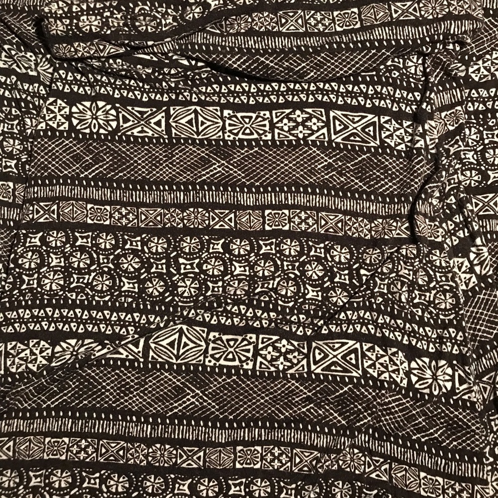 LA Hearts Black & White Maxi Skirt